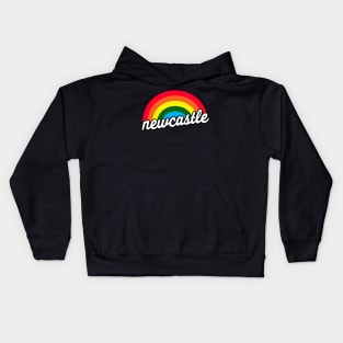 Newcastle Gay Pride Rainbow Flag for LGBT Kids Hoodie